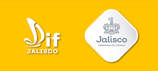 Logos del DIF Jalisco y el Gobierno del Estado