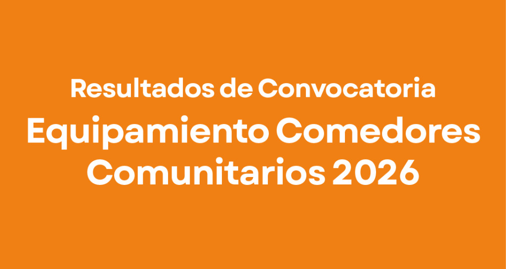 Equipamiento Comedores Comunitarios 2026